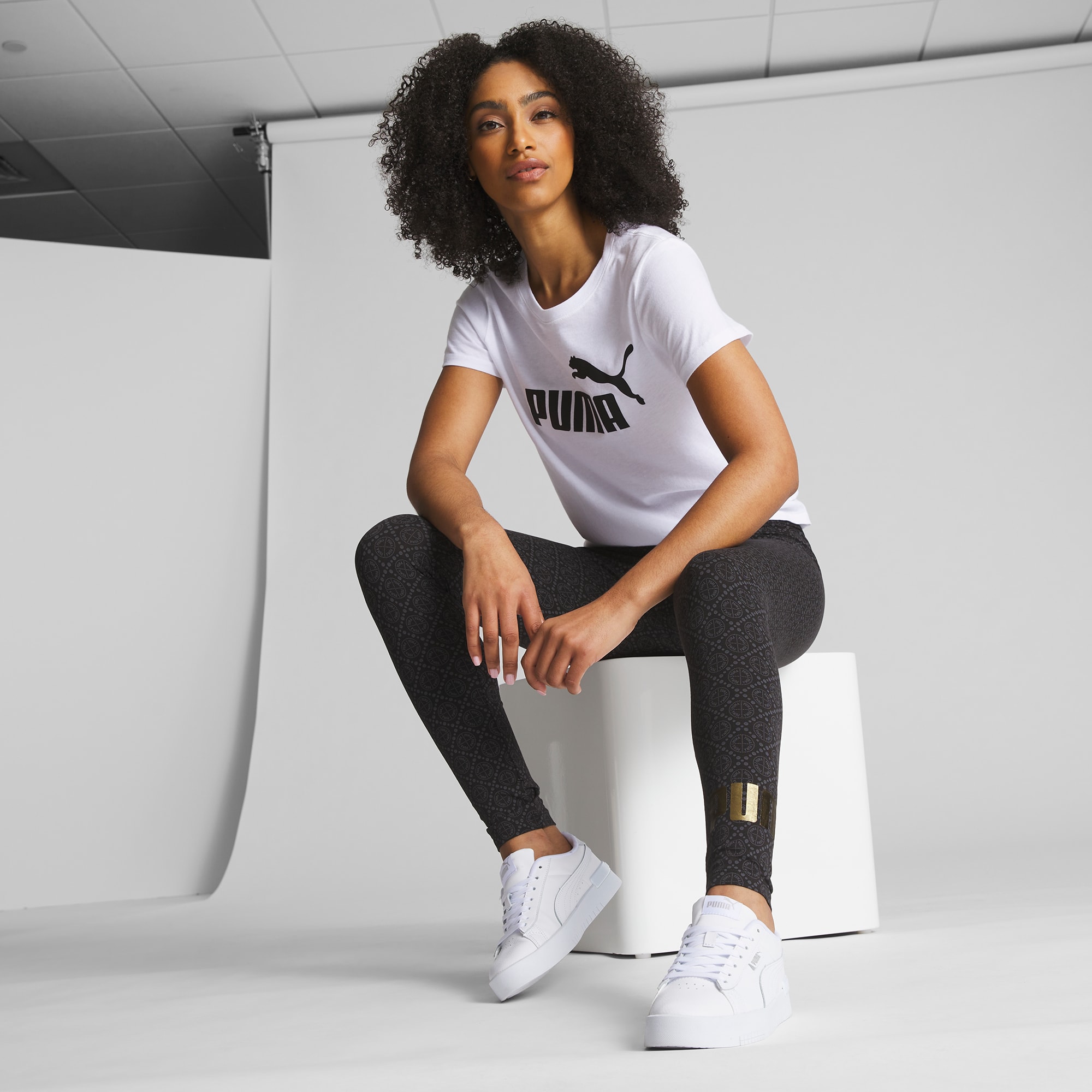 ESS Logo Love Women s Printed Leggings PUMA
